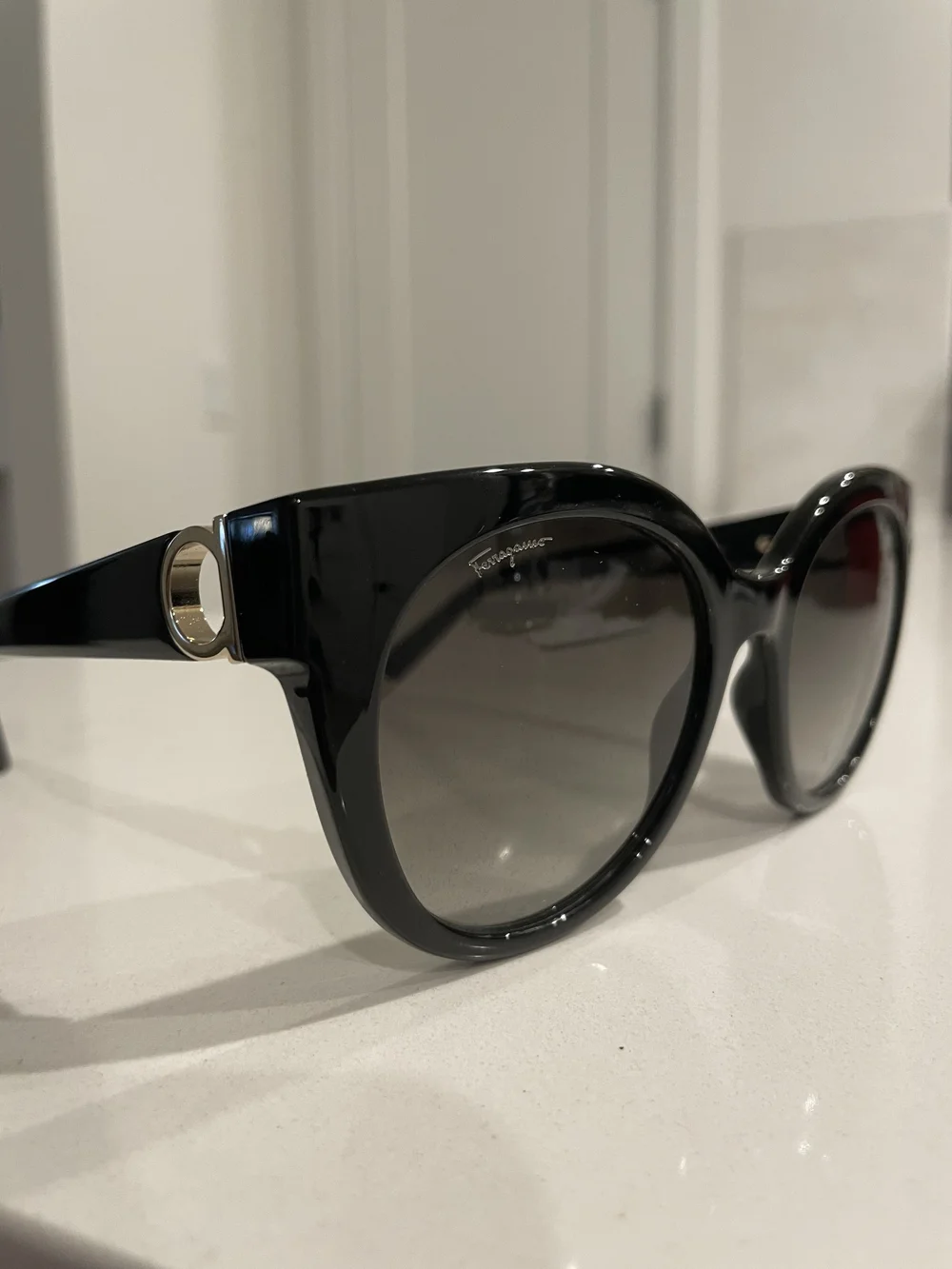 Ferragamo SF1031S Black Gradient Cat Eye Sunglasses